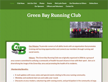 Tablet Screenshot of greenbayrunningclub.org